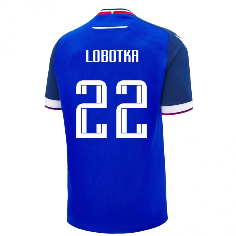 Danxen Men Slovakia Stanislav Lobotka #22 Blue Home Jersey 24-26 T-Shirt