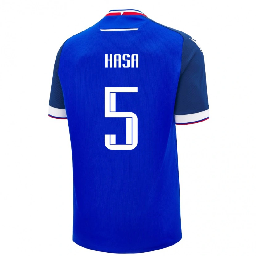 Danxen Men Slovakia Samuel Hasa #5 Blue Home Jersey 24-26 T-Shirt