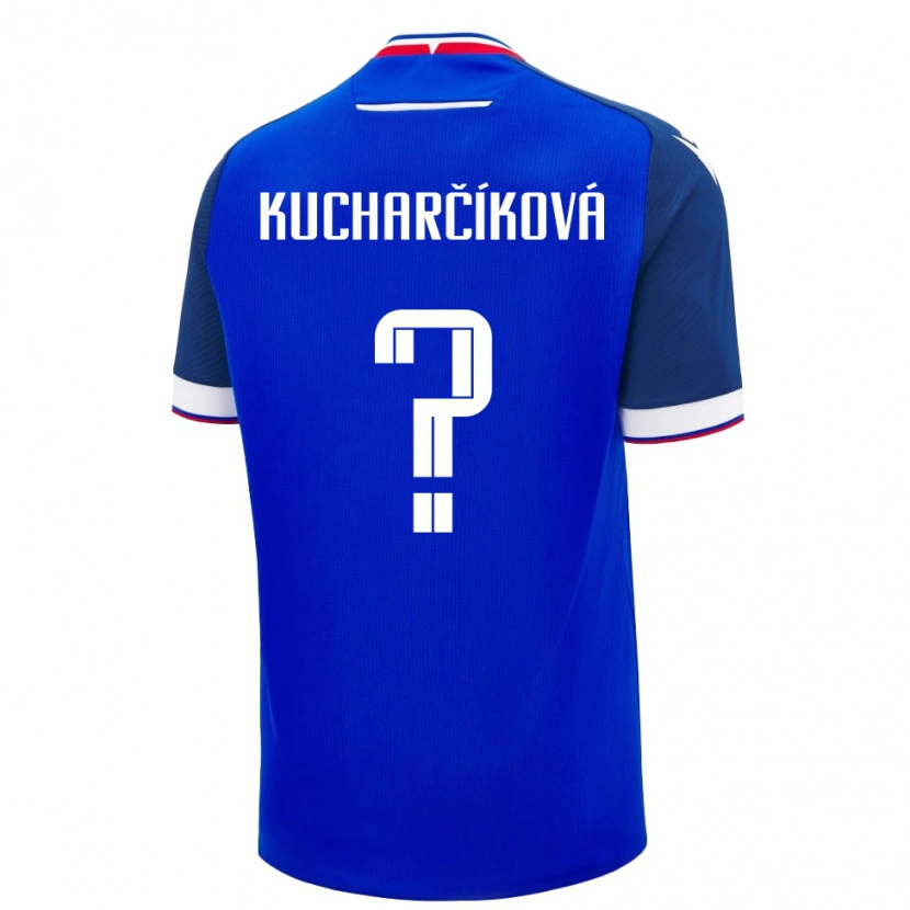 Danxen Men Slovakia Dominika Kucharčíková #0 Blue Home Jersey 24-26 T-Shirt