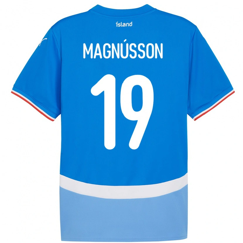 Danxen Men Iceland Júlíus Magnússon #19 Blue Home Jersey 24-26 T-Shirt