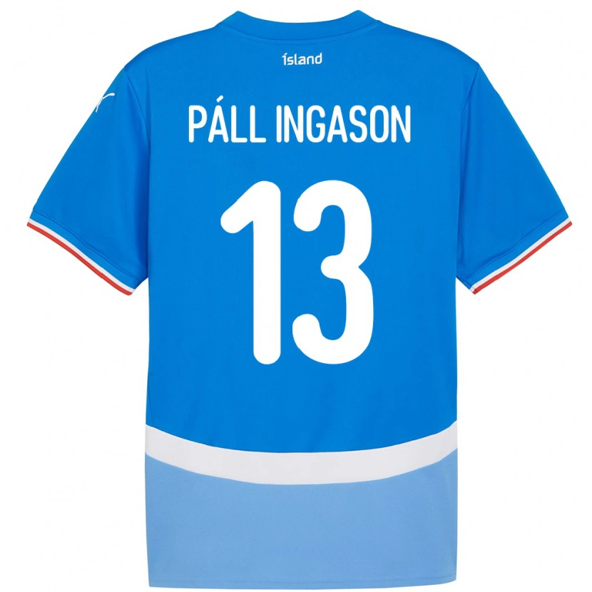 Danxen Men Iceland Sverrir Páll Ingason #13 Blue Home Jersey 24-26 T-Shirt