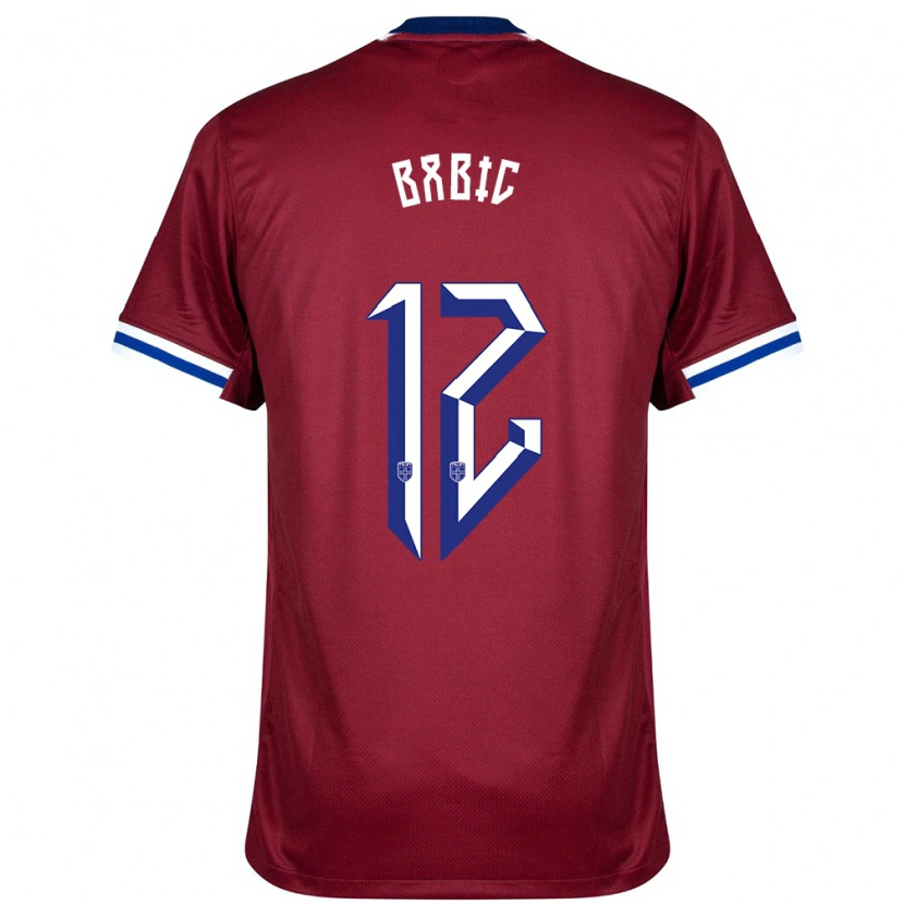 Danxen Men Norway Lazar Babic #12 Red Blue White Home Jersey 24-26 T-Shirt