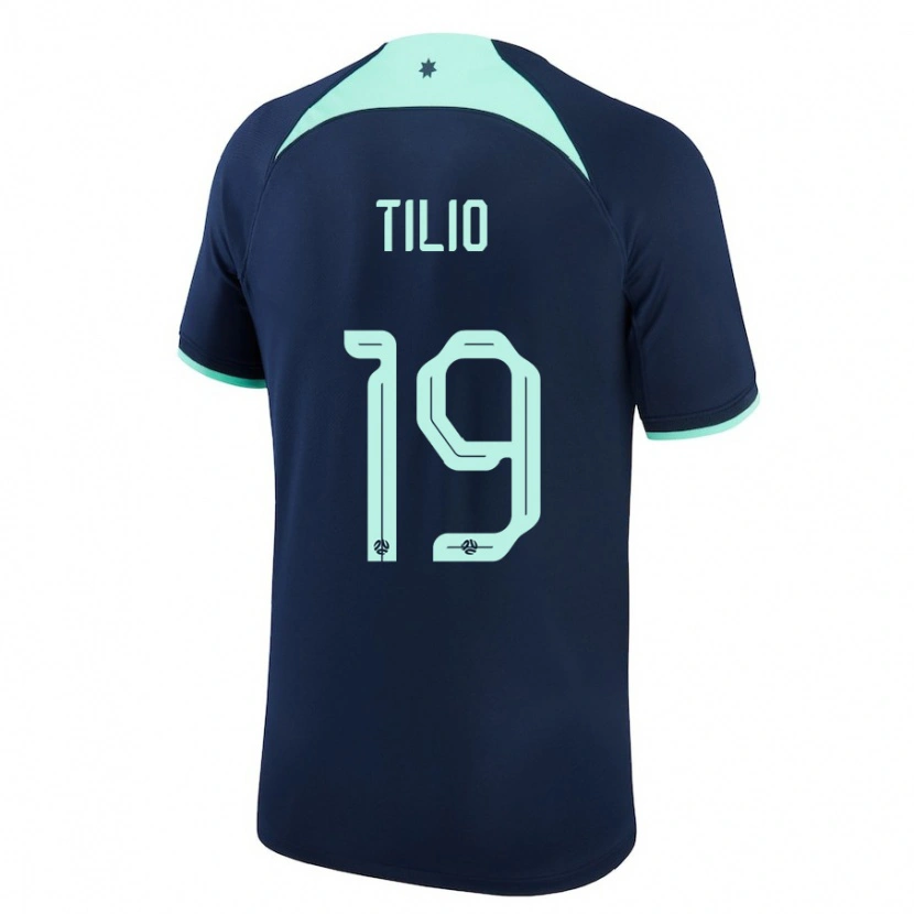 Danxen Men Australia Marco Tilio #19 Dark Blue Away Jersey 24-26 T-Shirt