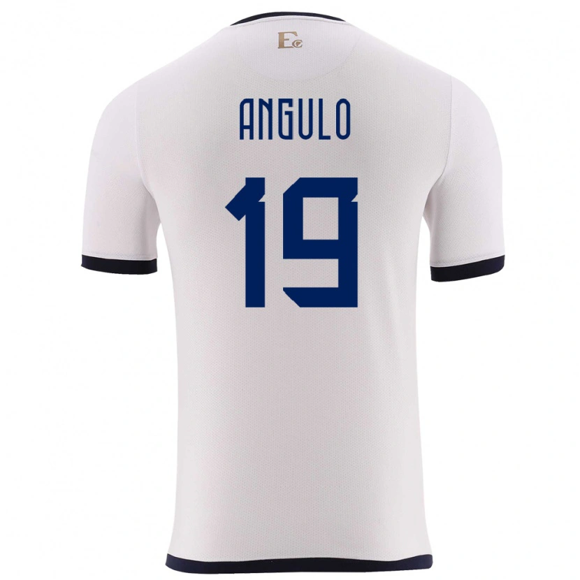 Danxen Men Ecuador Juan Angulo #19 White Away Jersey 24-26 T-Shirt