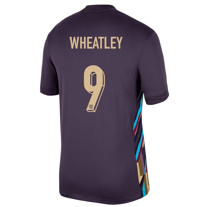 Danxen Men England Ethan Wheatley #9 Dark Raisin Away Jersey 24-26 T-Shirt