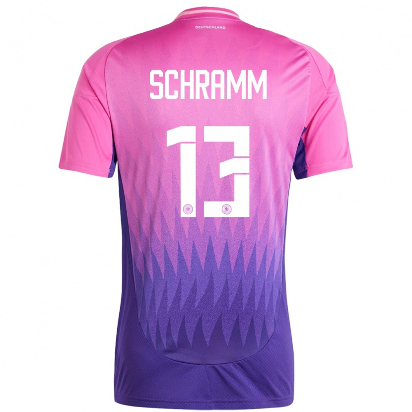 Danxen Men Germany Collin Schramm #13 Pink Purple Away Jersey 24-26 T-Shirt