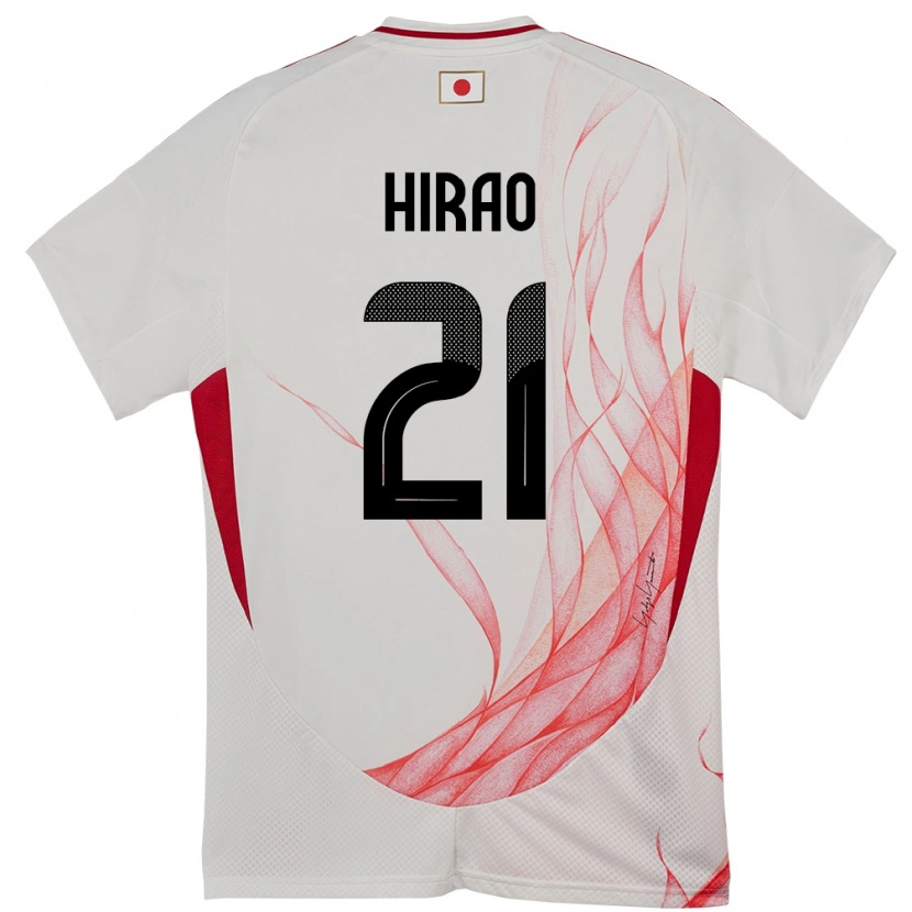 Danxen Men Japan Chika Hirao #21 White Away Jersey 24-26 T-Shirt