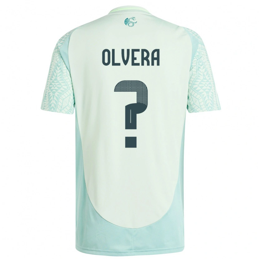 Danxen Men Mexico Ian Olvera #0 Linen Green Away Jersey 24-26 T-Shirt