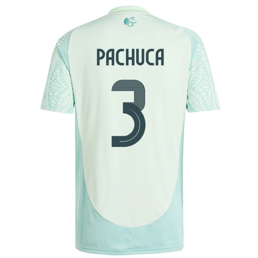 Danxen Men Mexico José Pachuca #3 Linen Green Away Jersey 24-26 T-Shirt