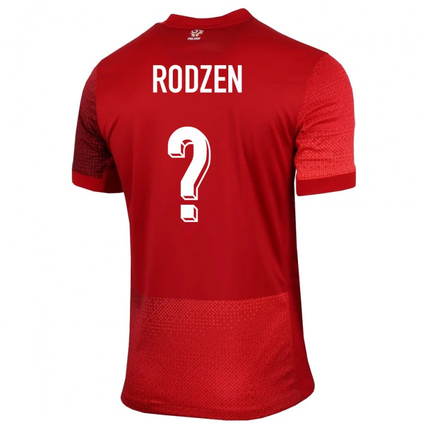 Danxen Men Poland Aleksander Rodzen #0 Red Away Jersey 24-26 T-Shirt