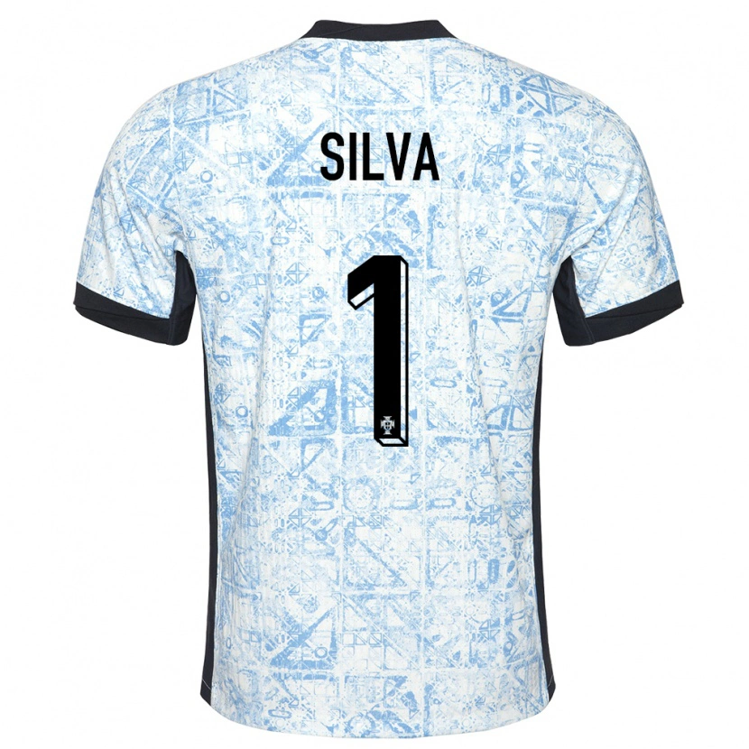 Danxen Men Portugal Dinis Silva #1 Cream Blue Away Jersey 24-26 T-Shirt