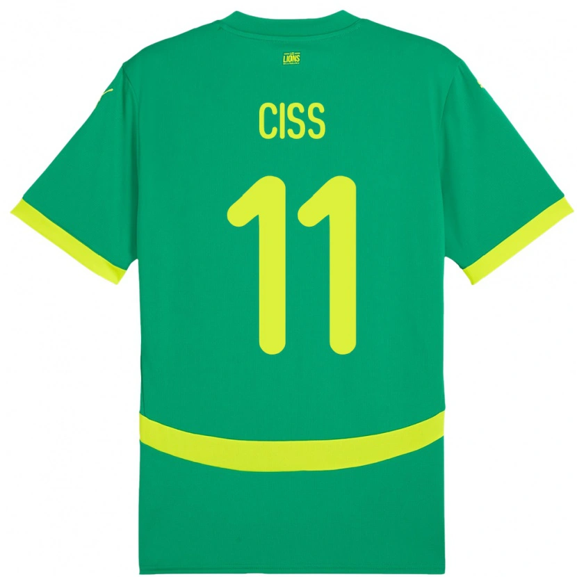 Danxen Men Senegal Pathé Ciss #11 Green Away Jersey 24-26 T-Shirt