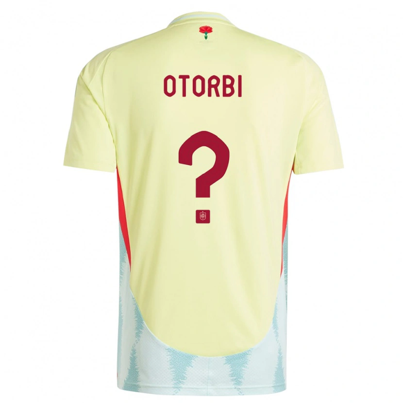 Danxen Men Spain David Otorbi #0 Yellow Away Jersey 24-26 T-Shirt