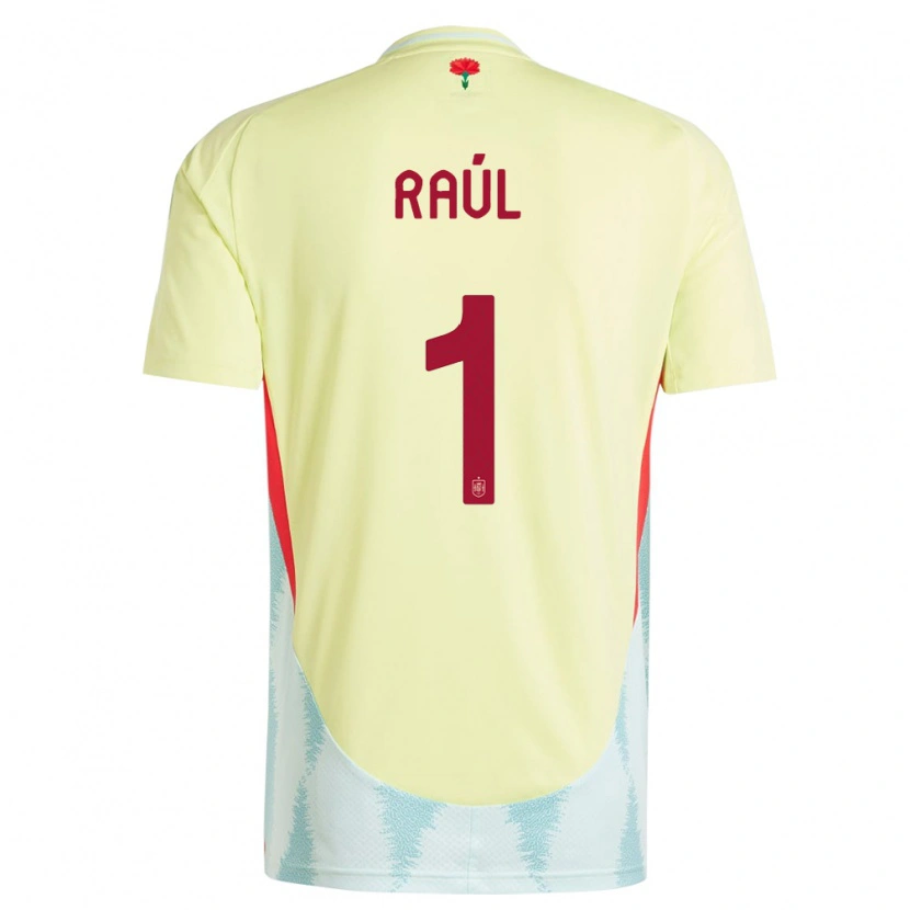 Danxen Men Spain Raúl Jiménez #1 Yellow Away Jersey 24-26 T-Shirt