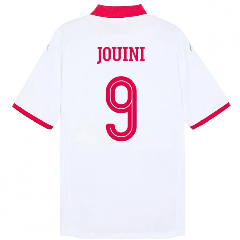 Danxen Men Tunisia Haythem Jouini #9 White Away Jersey 24-26 T-Shirt