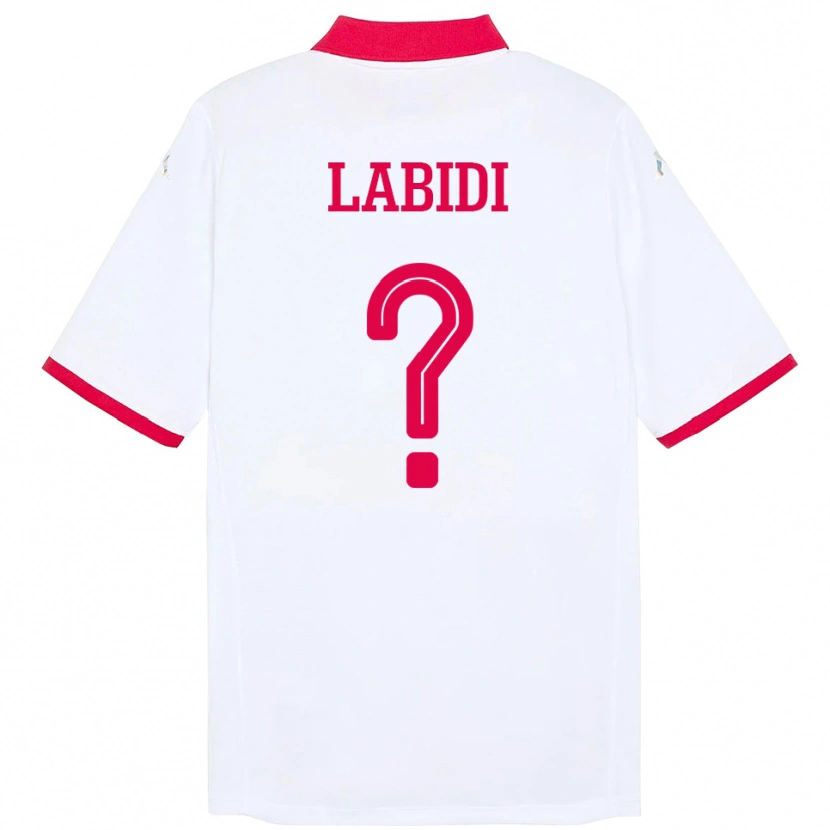 Danxen Men Tunisia Ahmed Labidi #0 White Away Jersey 24-26 T-Shirt