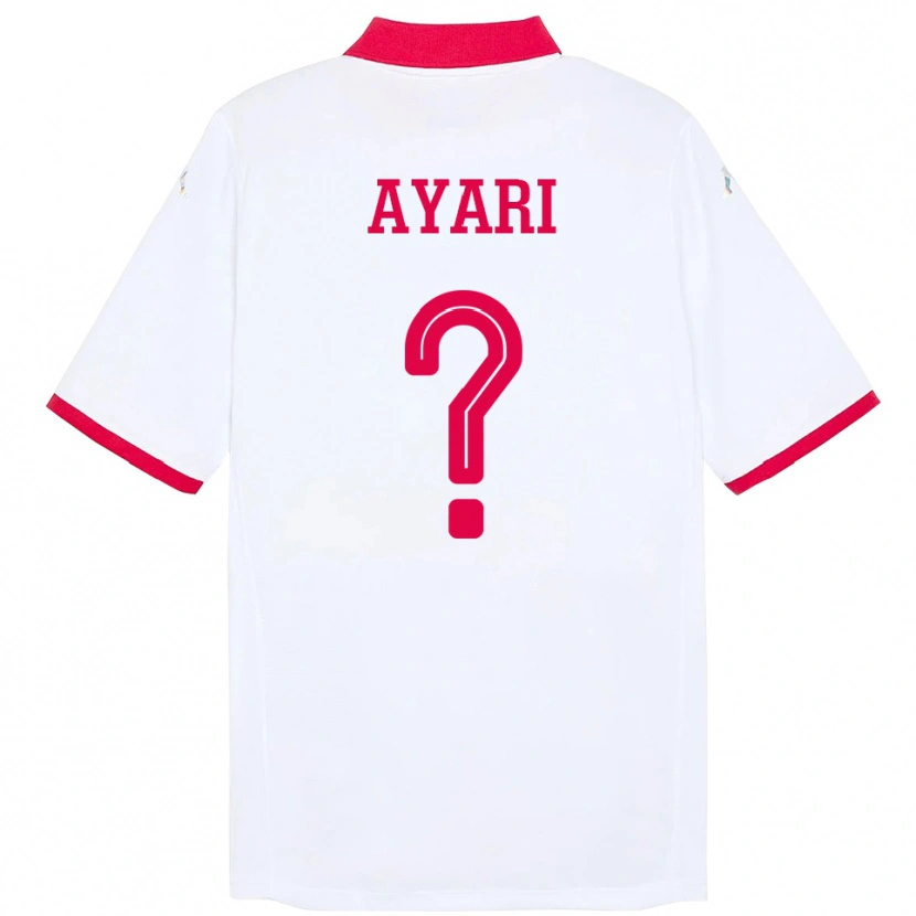 Danxen Men Tunisia Khalil Ayari #0 White Away Jersey 24-26 T-Shirt