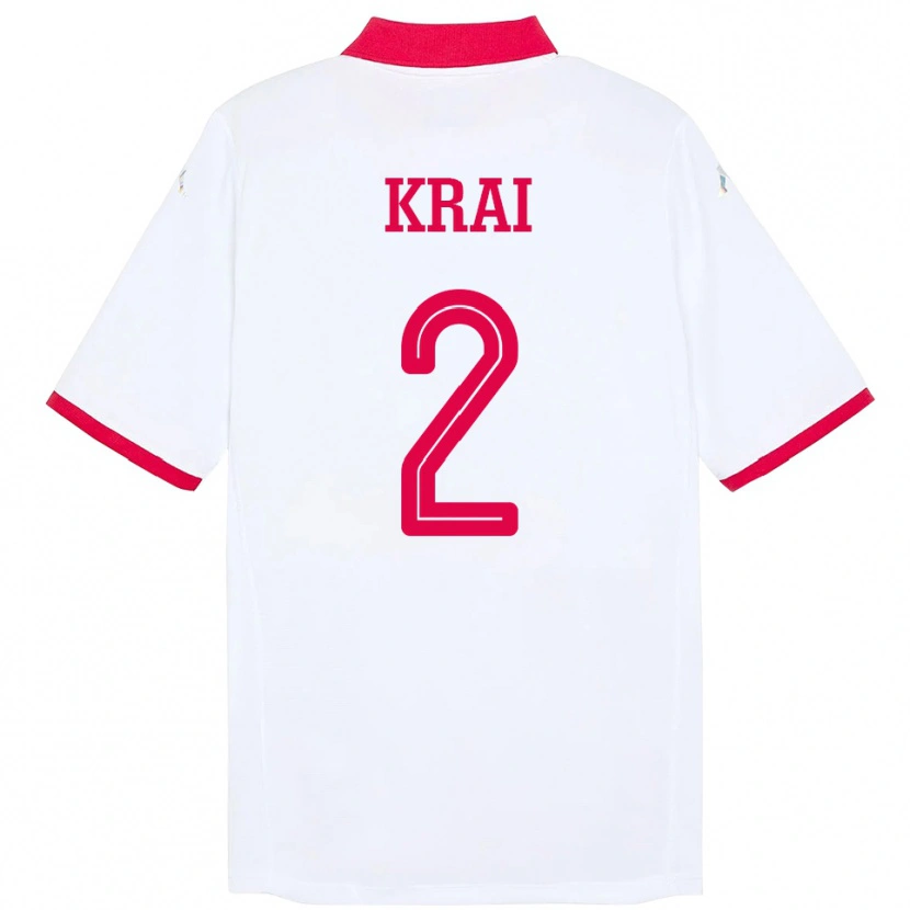 Danxen Men Tunisia Kabil Krai #2 White Away Jersey 24-26 T-Shirt