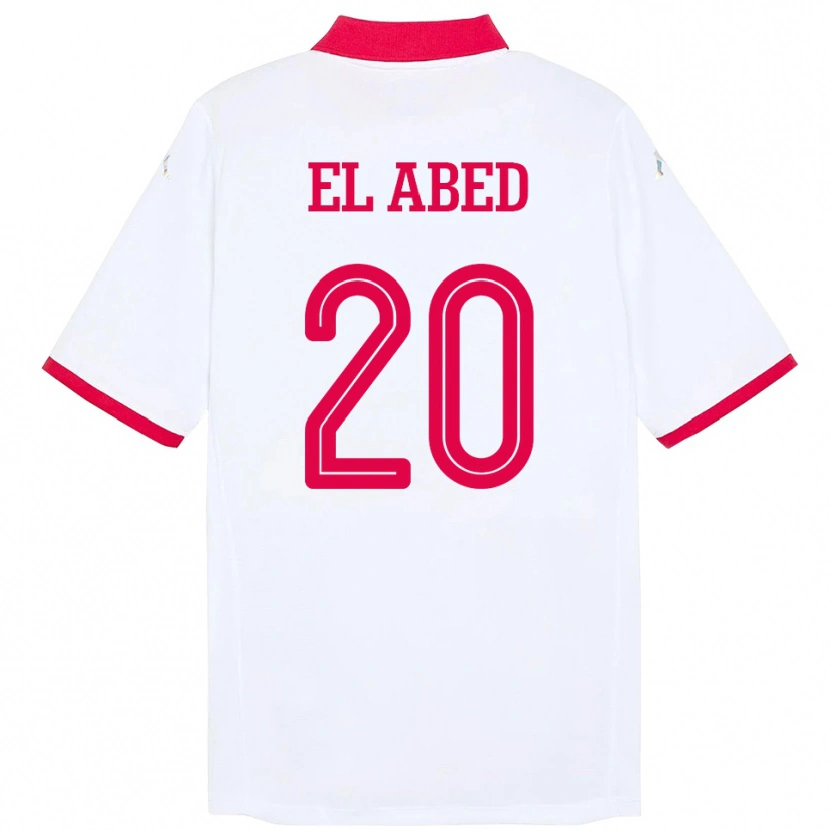 Danxen Men Tunisia Iyed El Abed #20 White Away Jersey 24-26 T-Shirt