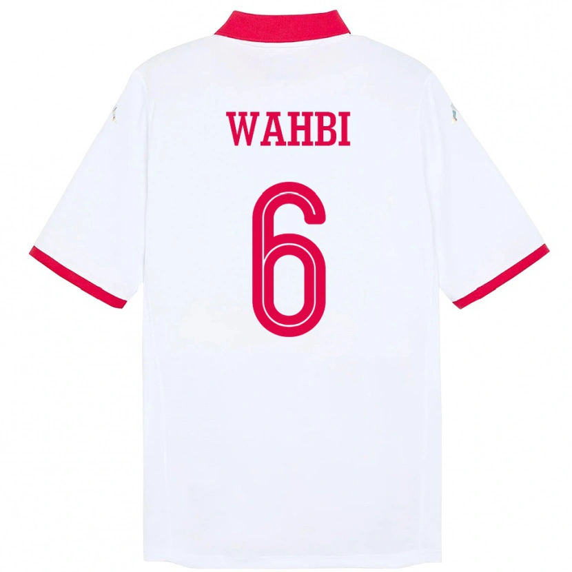 Danxen Men Tunisia Gaith Wahbi #6 White Away Jersey 24-26 T-Shirt