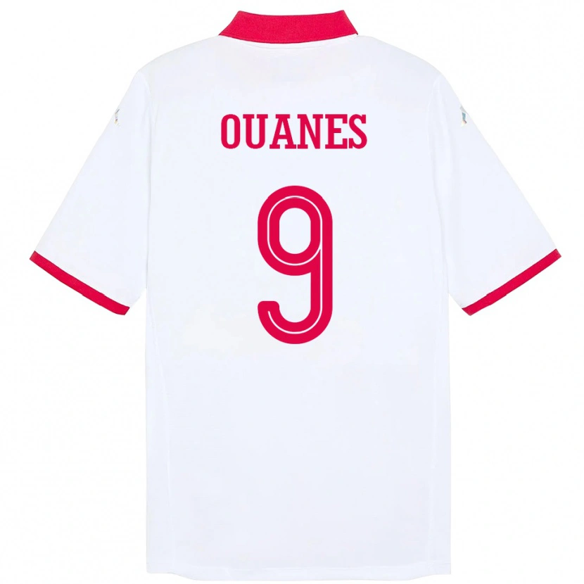 Danxen Men Tunisia Mortadha Ben Ouanes #9 White Away Jersey 24-26 T-Shirt