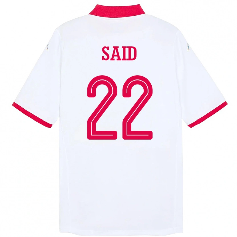 Danxen Men Tunisia Bechir Ben Said #22 White Away Jersey 24-26 T-Shirt