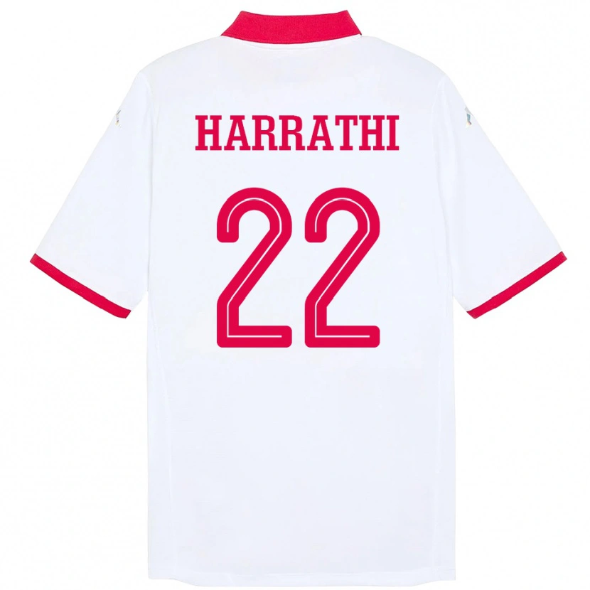 Danxen Men Tunisia Najla Harrathi #22 White Away Jersey 24-26 T-Shirt