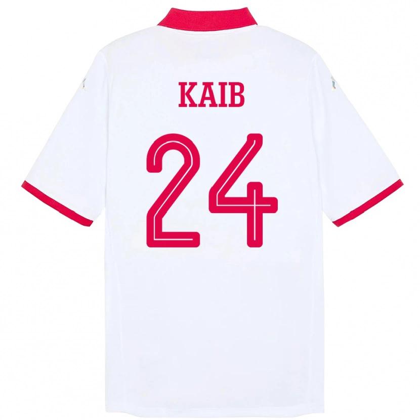 Danxen Men Tunisia Rami Kaib #24 White Away Jersey 24-26 T-Shirt