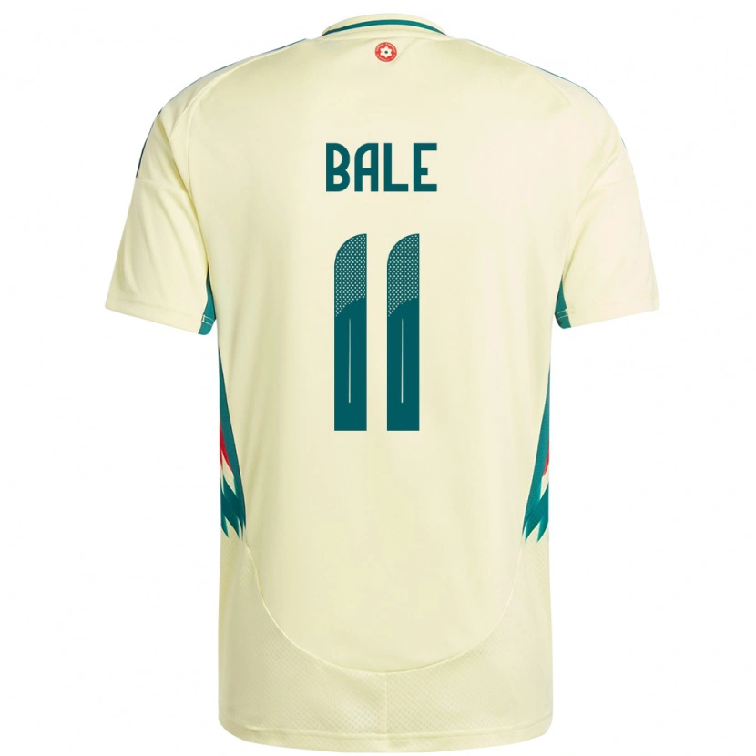 Danxen Men Wales Gareth Bale #11 Beige Yellow Away Jersey 24-26 T-Shirt