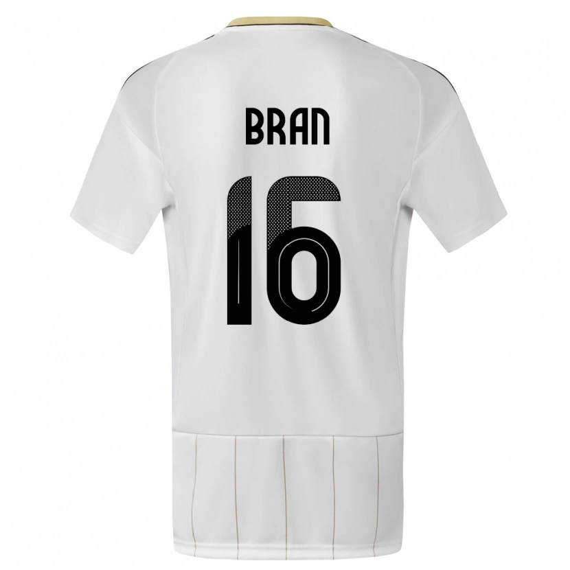 Danxen Men Costa Rica Alejandro Bran #16 White Away Jersey 24-26 T-Shirt