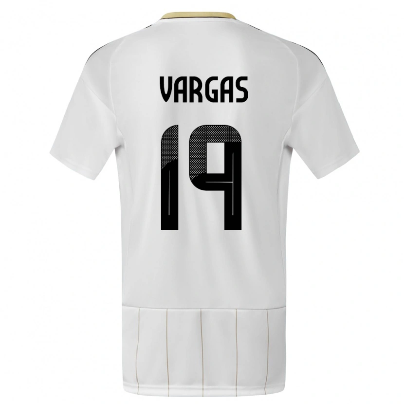 Danxen Men Costa Rica Kenneth Vargas #19 White Away Jersey 24-26 T-Shirt