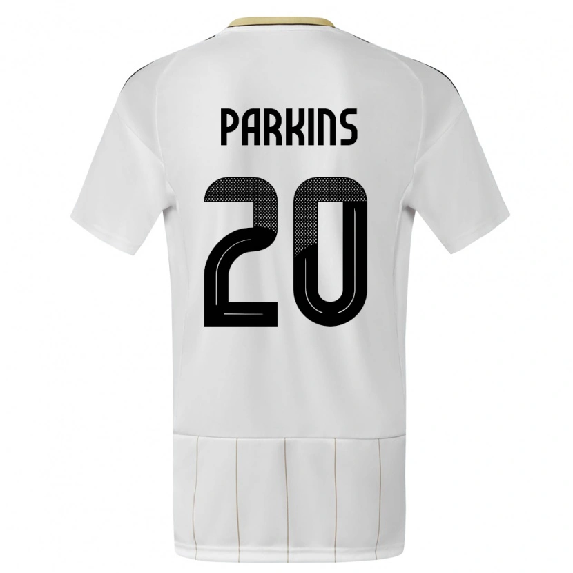 Danxen Men Costa Rica Rashir Parkins #20 White Away Jersey 24-26 T-Shirt