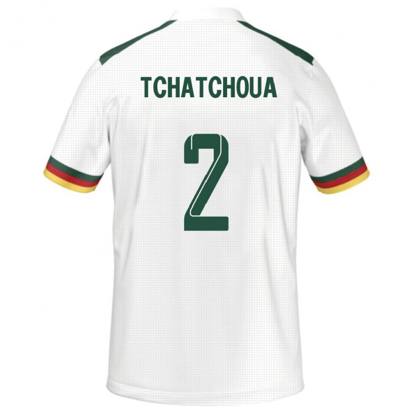 Danxen Men Cameroon Jackson Tchatchoua #2 White Away Jersey 24-26 T-Shirt