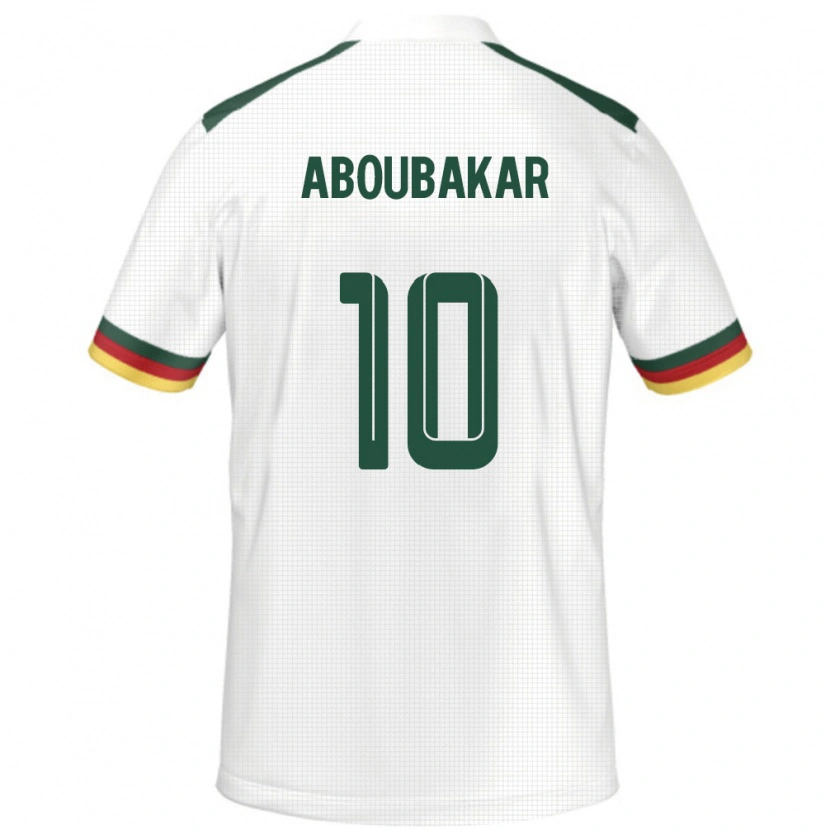 Danxen Men Cameroon Vincent Aboubakar #10 White Away Jersey 24-26 T-Shirt