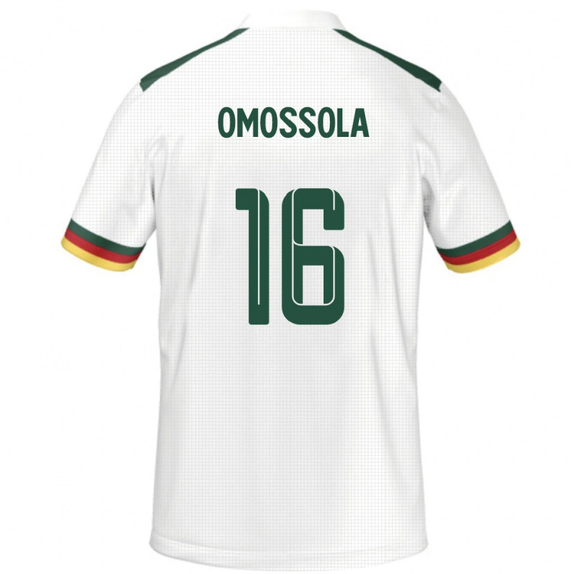 Danxen Men Cameroon Simon Omossola #16 White Away Jersey 24-26 T-Shirt