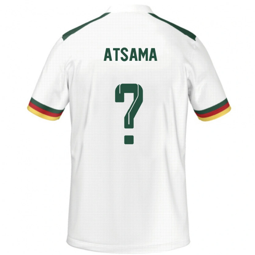 Danxen Men Cameroon Franck Atsama #0 White Away Jersey 24-26 T-Shirt