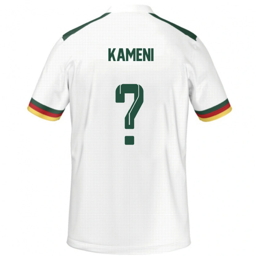 Danxen Men Cameroon Junior Kameni #0 White Away Jersey 24-26 T-Shirt