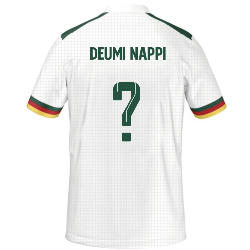 Danxen Men Cameroon Dimitrie Deumi-Nappi #0 White Away Jersey 24-26 T-Shirt