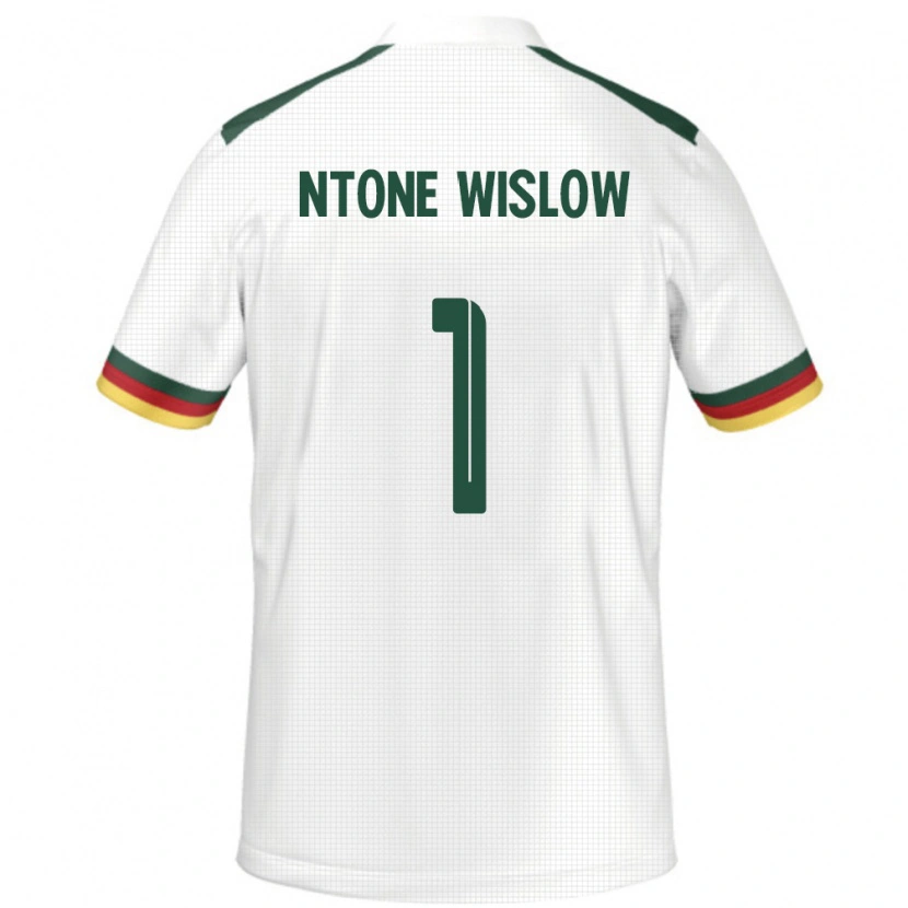 Danxen Men Cameroon Junior Hecube Ntone Wislow #1 White Away Jersey 24-26 T-Shirt