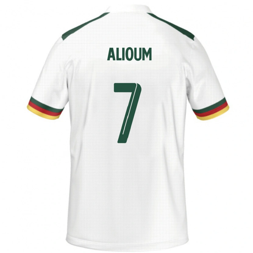 Danxen Men Cameroon Saidou Alioum #7 White Away Jersey 24-26 T-Shirt