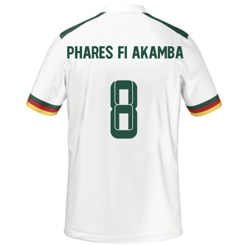 Danxen Men Cameroon Collins Phares Fi Akamba #8 White Away Jersey 24-26 T-Shirt