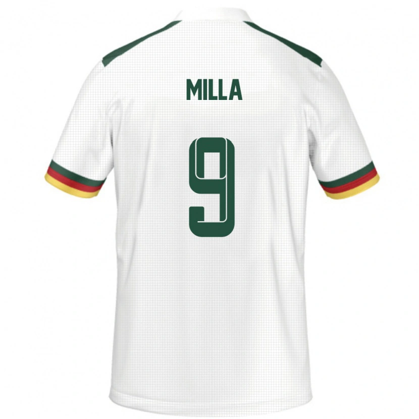 Danxen Men Cameroon Kevin-Prince Milla #9 White Away Jersey 24-26 T-Shirt