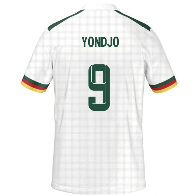 Danxen Men Cameroon Angel Yondjo #9 White Away Jersey 24-26 T-Shirt