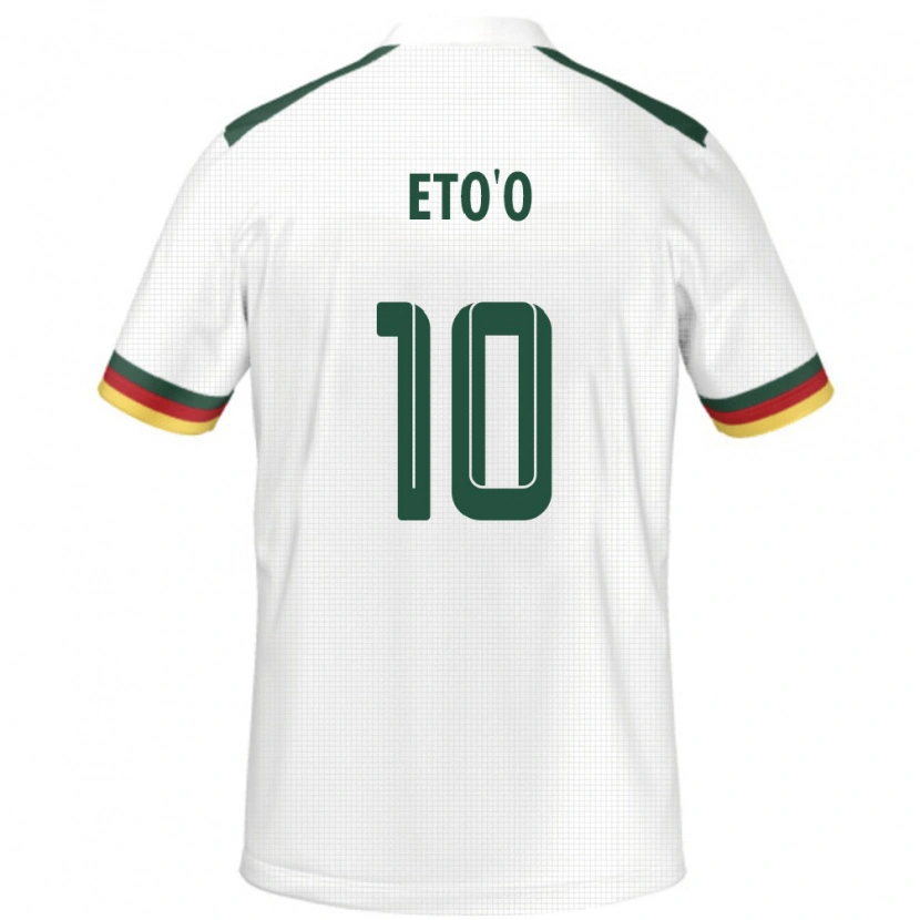 Danxen Men Cameroon Etienne Eto'o #10 White Away Jersey 24-26 T-Shirt