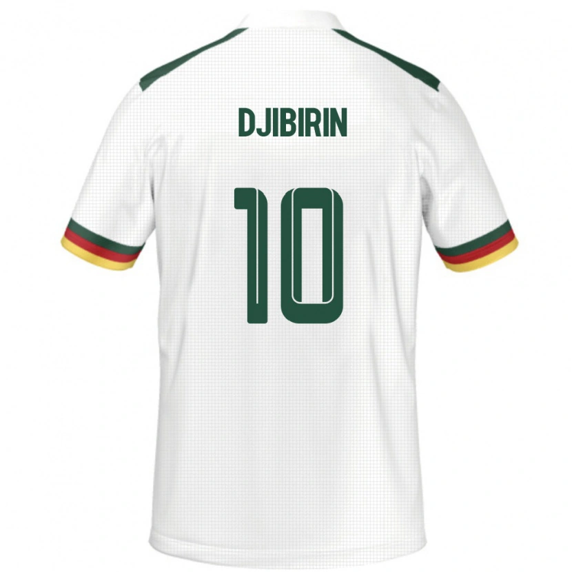 Danxen Men Cameroon Harouna Djibirin #10 White Away Jersey 24-26 T-Shirt