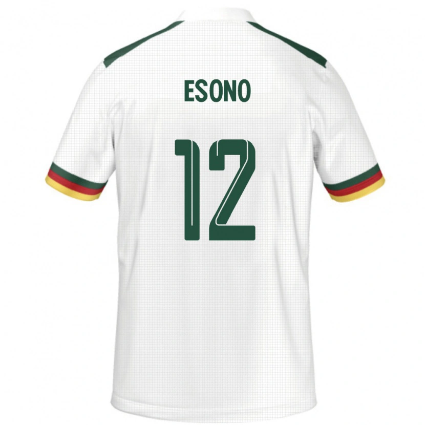 Danxen Men Cameroon Yannick Kamdoum Esono #12 White Away Jersey 24-26 T-Shirt