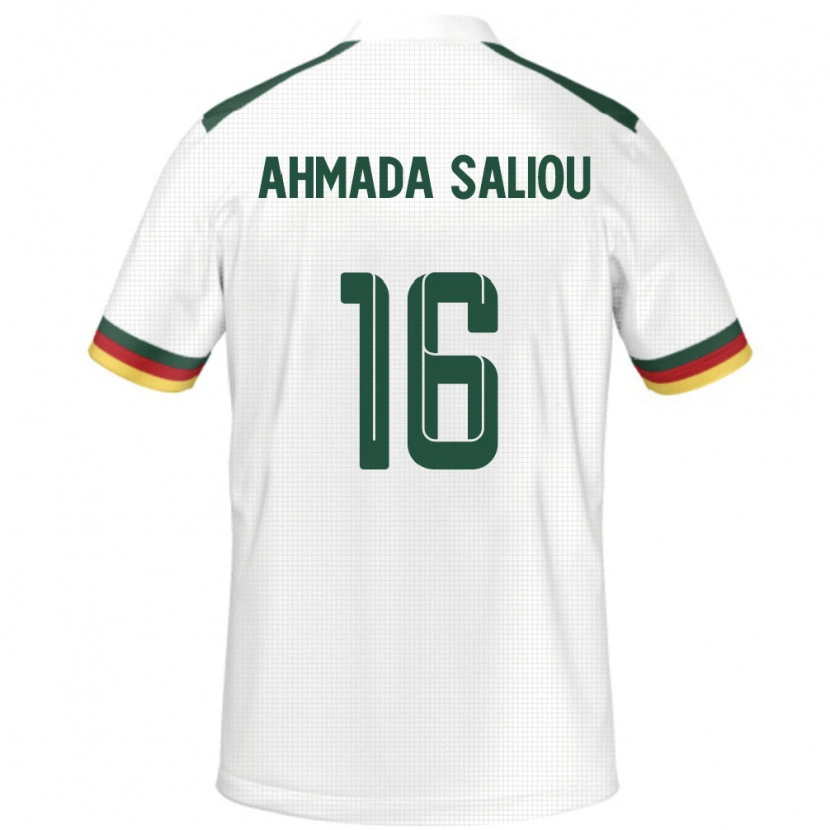 Danxen Men Cameroon Mamoudou Ahmada Saliou #16 White Away Jersey 24-26 T-Shirt