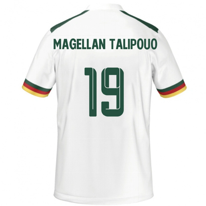 Danxen Men Cameroon Ghane Magellan Talipouo #19 White Away Jersey 24-26 T-Shirt