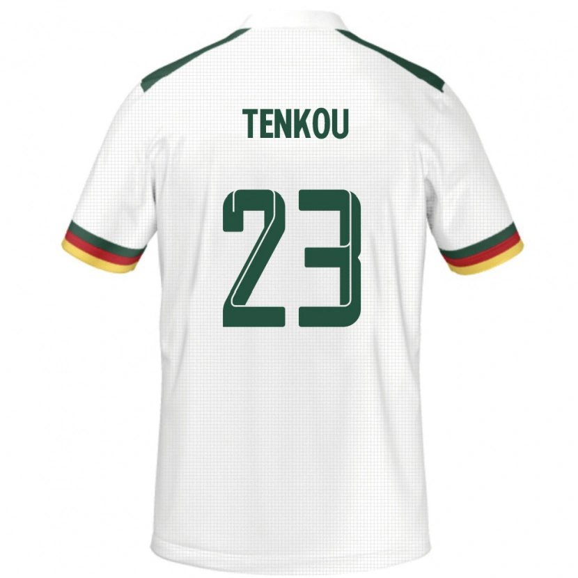 Danxen Men Cameroon Yanike Tenkou #23 White Away Jersey 24-26 T-Shirt