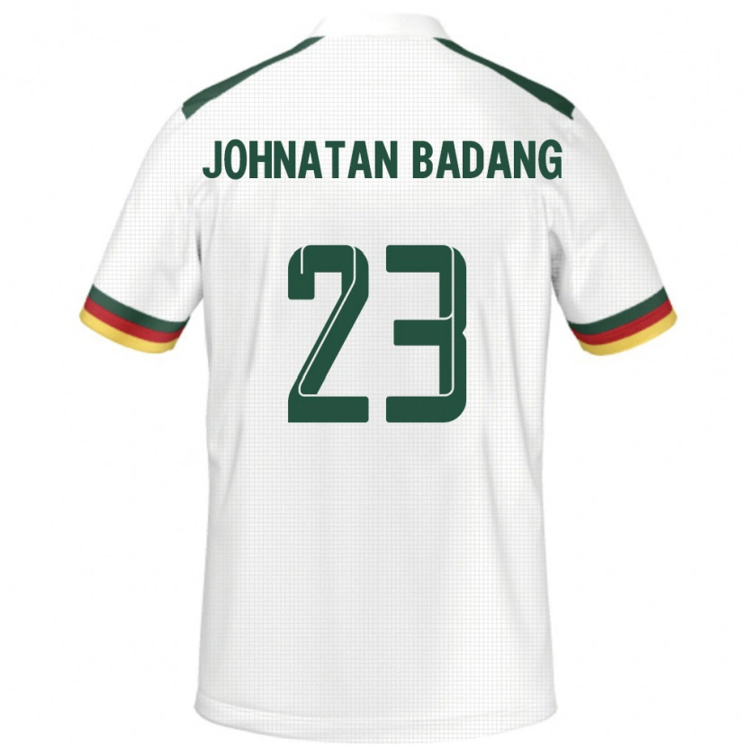 Danxen Men Cameroon Cédric Johnatan Badang #23 White Away Jersey 24-26 T-Shirt